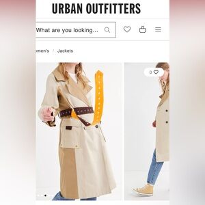 Avec Les Filles UO Exclusive Colorblock Trench Coat “NEW”